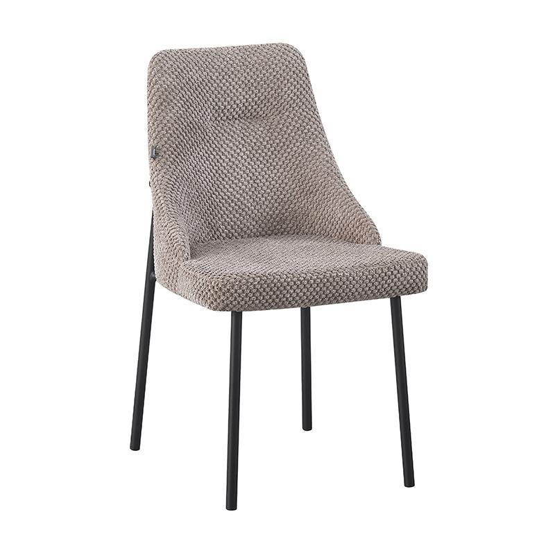 Καρέκλα Τραπεζαρίας FL31 Fylliana Καφέ με Μεταλλικά πόδια 56x49x87εκ.