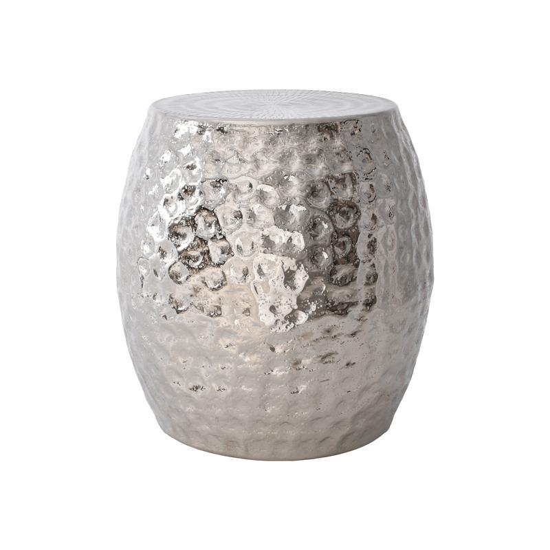 Σκαμπό Αλουμινίου FL6525 Fylliana Ασημί 44x46 εκ.