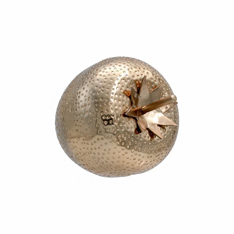 Επιτραπέζιο Διακοσμητικό Strawberry FL775 Fylliana Αλουμινίου Μπρονζέ χρώμα 10x13εκ