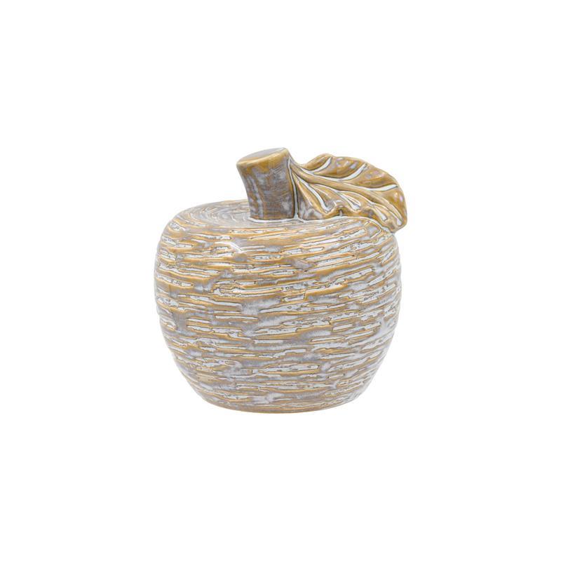 Διακοσμητικό Apple FL147 Fylliana Κεραμικό Μπέζ-Λευκό χρώμα 12x12εκ Διακοσμητικό Apple FL147 Fylliana Κεραμικό Μπέζ-Λευκό χρώμα 12x12εκ