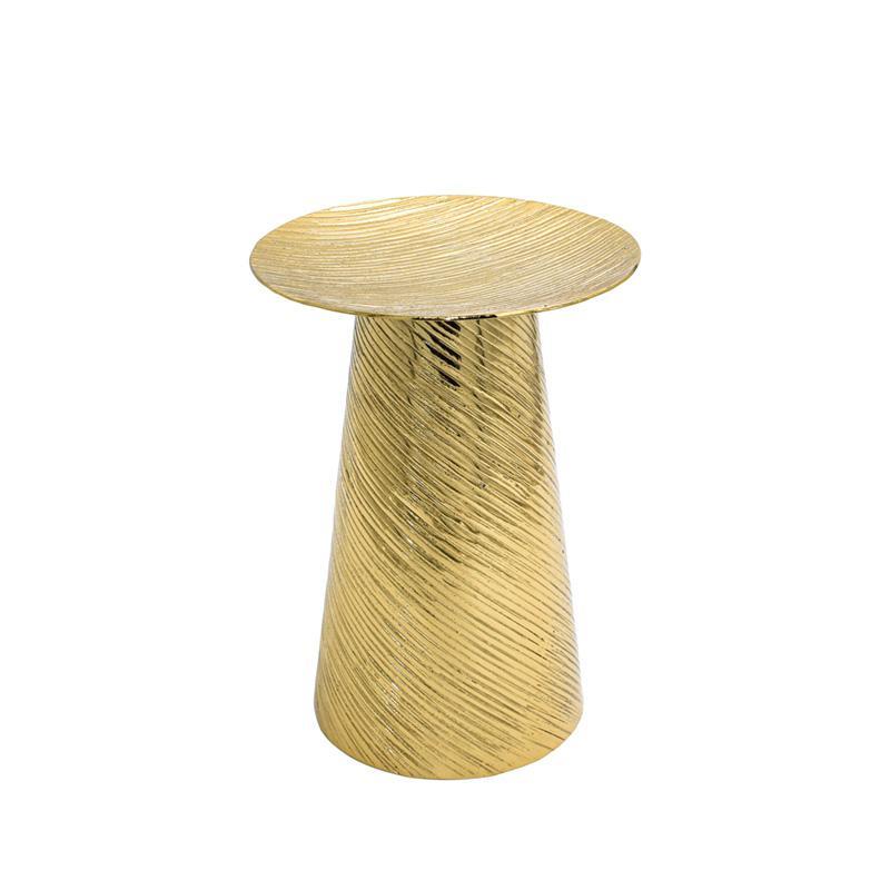 Μεταλλικό Διακοσμητικό Κηροπήγιο FL7826 Fylliana Χρυσό 15x20 εκ.