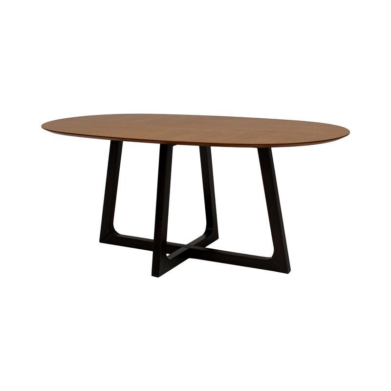 Τραπέζι τραπεζαρίας ξύλινο οβαλ Fylliana Eclipse καφέ χρώμα 180x100x77 εκ. Τραπέζι τραπεζαρίας ξύλινο οβαλ Fylliana Eclipse καφέ χρώμα 180x100x77 εκ.