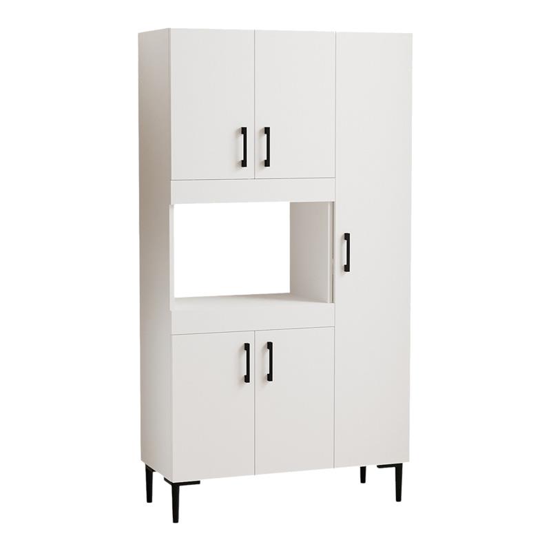 Ντουλάπα κουζίνας Defne σε λευκή απόχρωση  89x37.5x160εκ