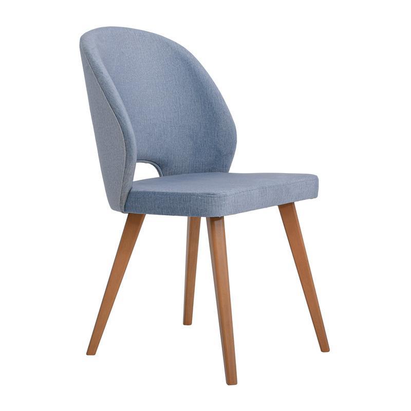 Καρέκλα τραπεζαρίας New Bella Fylliana Ύφασμα Μineral 48x56x85εκ.