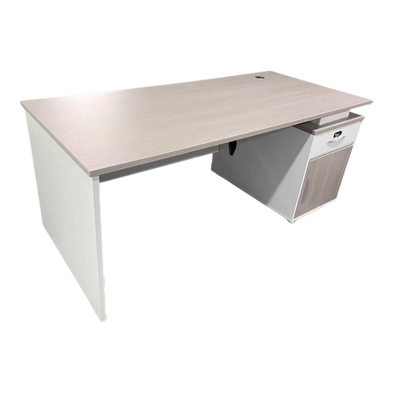Γραφείο εργασίας Armadi με ντουλάπι σε Sonoma - Λευκό 180x80x75εκ