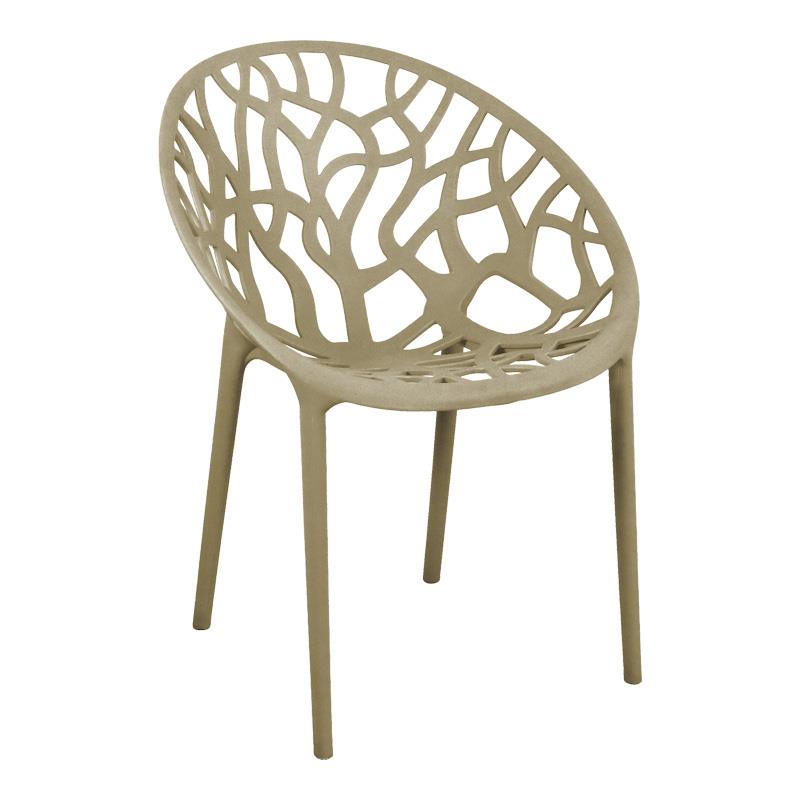 Καρέκλα - Πολυθρόνα Daren pp σε cappuccino απόχρωση 59x60x79,5 εκ.