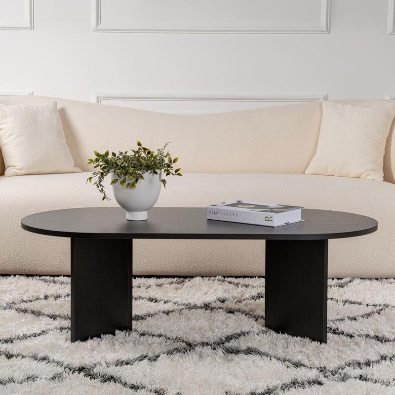 Τραπεζάκι Σαλονιού Tabletod σε Μαύρο 119x60x40εκ.