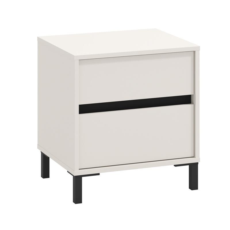 Κομοδίνο MARRON NO2F Cashmere - Μαύρο ματ 48x40x52εκ Κομοδίνο MARRON NO2F Cashmere - Μαύρο ματ 48x40x52εκ