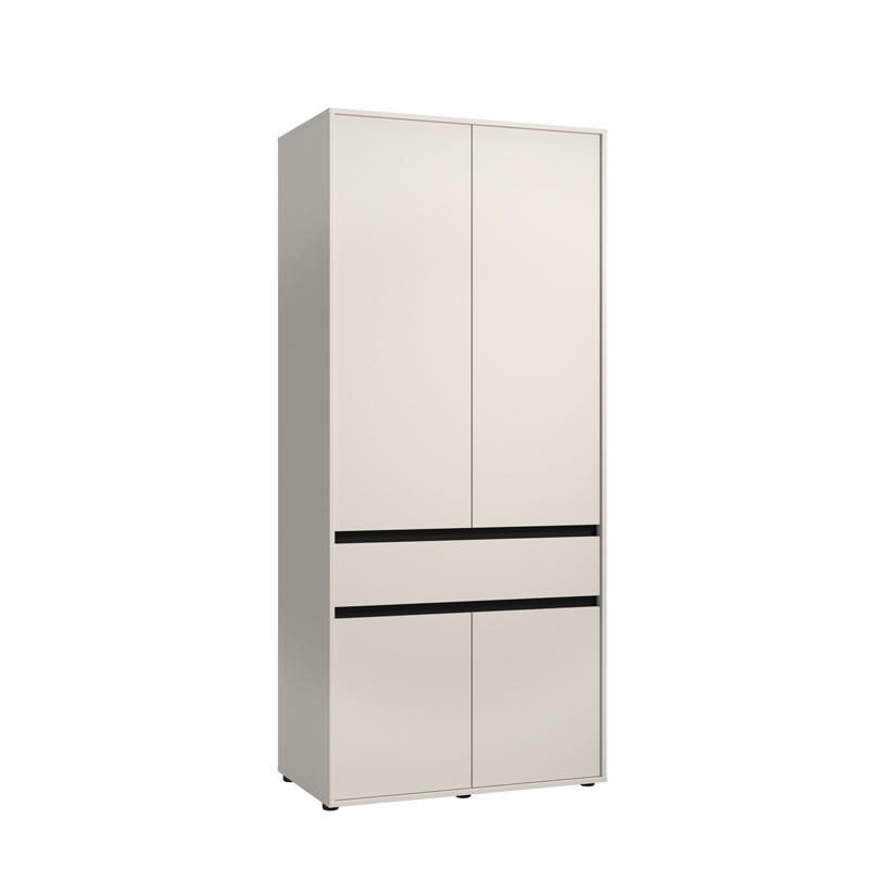 Ντουλάπα Ανοιγόμενη CORBETT 2K1F Δίφυλλη Cashmere - Μαύρο ματ 93x55x211εκ. Ντουλάπα Ανοιγόμενη CORBETT 2K1F Δίφυλλη Cashmere - Μαύρο ματ 93x55x211εκ.