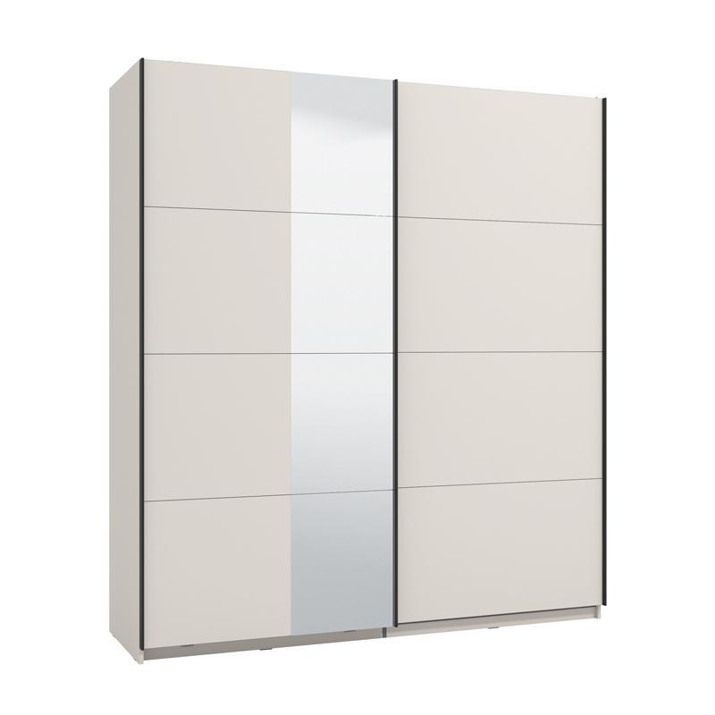 Ντουλάπα Συρόμενη GARD 200 OG Δίφυλλη με Καθρέπτη Cashmere 195x61x218εκ. Ντουλάπα Συρόμενη GARD 200 OG Δίφυλλη με Καθρέπτη Cashmere 195x61x218εκ.