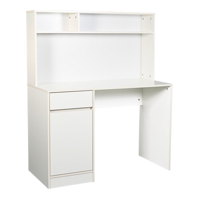 Γραφείο εργασίας Secreta με Βιβλιοθήκη σε Λευκό 110x50x135 εκ. Γραφείο εργασίας Secreta με Βιβλιοθήκη σε Λευκό 110x50x135 εκ.