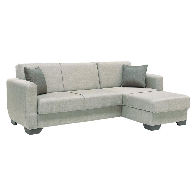 Γωνιακός Καναπές - Κρεβάτι New Dolce Fylliana Μόκα 240x146x85εκ