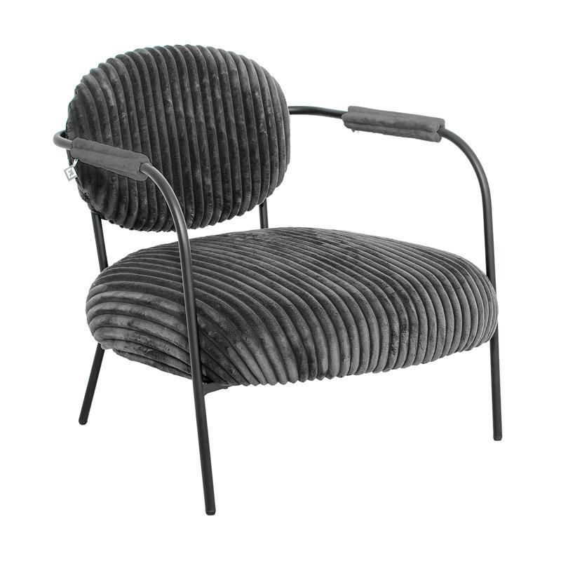 Πολυθρόνα FL812 Fylliana Λαδί ύφασμα με Μεταλλικά πόδια 76x76x77εκ