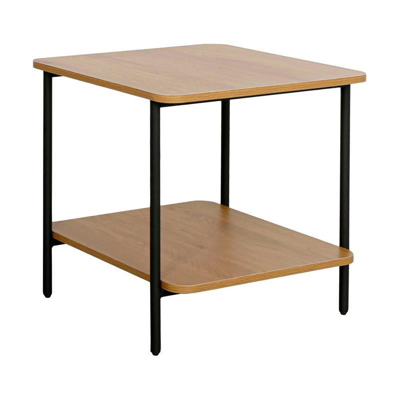 Κομοδίνο Μεταλλικό FL2504 Fylliana FL2504 Black Oak χρώμα 50x50x50εκ