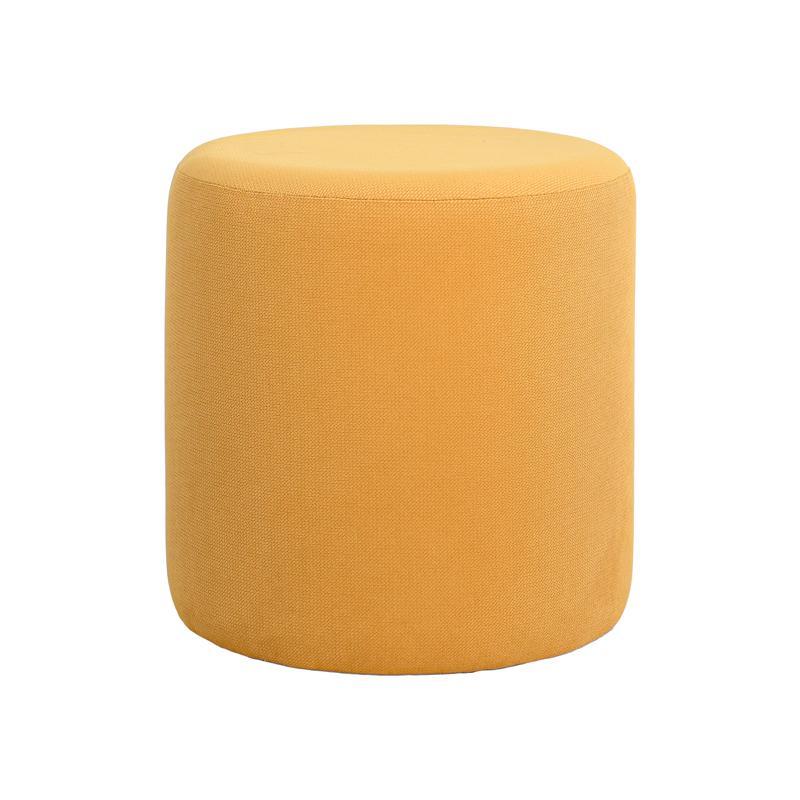 Σκαμπό Circlo Fylliana Στρόγγυλο Κίτρινο 34x35εκ.