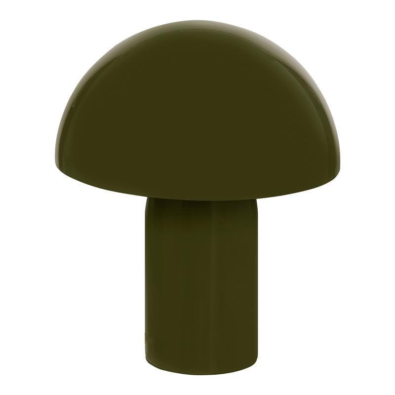 Επιτραπέζιο φωτιστικό Mushi μέταλλο σε χακί απόχρωση Φ20x24,5εκ