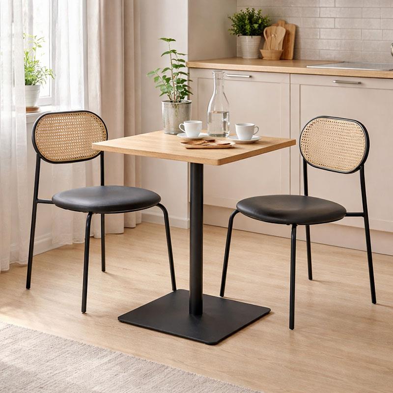 Τραπέζι Nerobian mdf σε sonoma απόχρωση 60x60x75εκ Τραπέζι Nerobian mdf σε sonoma απόχρωση 60x60x75εκ