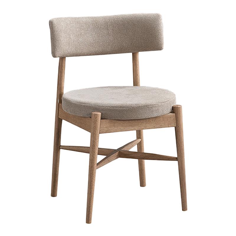 Καρέκλα Raudi rubberwood σε φυσική-μπέζ απόχρωση 45.5x45.5x81εκ