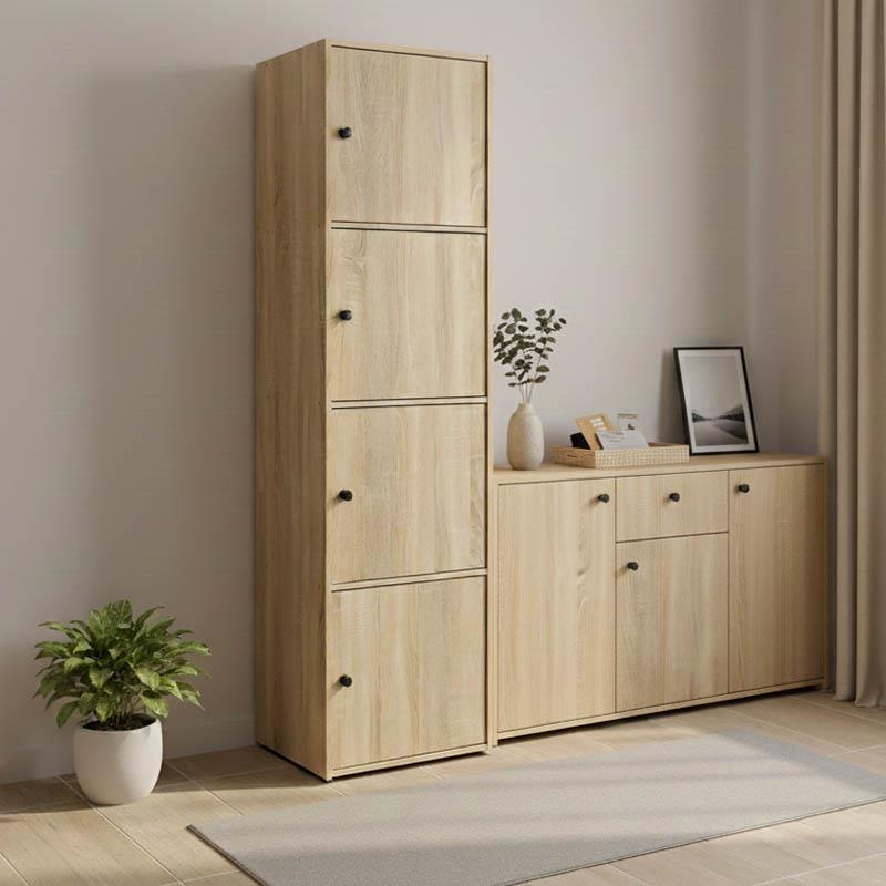 Ντουλάπι-στήλη Gabino σε sonoma απόχρωση 40x39x158εκ