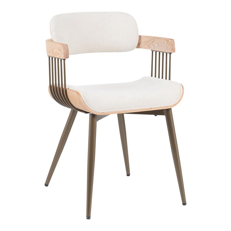 Καρέκλα - Πολυθρόνα Cameo μέταλλο μπρονζέ-white-wash ξύλο-μπέζ ύφασμα 53x49.5x75.5εκ Καρέκλα - Πολυθρόνα Cameo μέταλλο μπρονζέ-white-wash ξύλο-μπέζ ύφασμα 53x49.5x75.5εκ