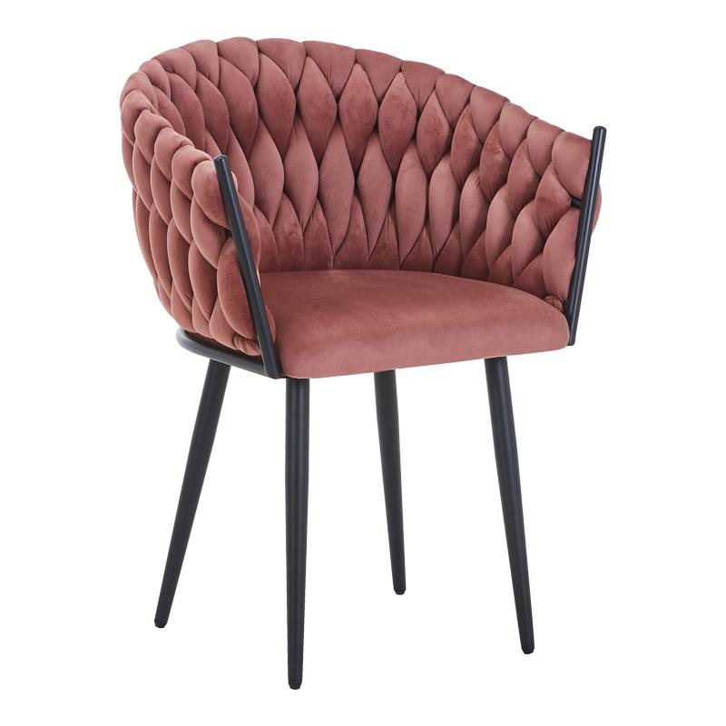 Καρέκλα - Πολυθρόνα Vivian σάπιο μήλο βελούδο-πόδι μαύρο μέταλλο 61x55x80εκ Καρέκλα - Πολυθρόνα Vivian σάπιο μήλο βελούδο-πόδι μαύρο μέταλλο 61x55x80εκ