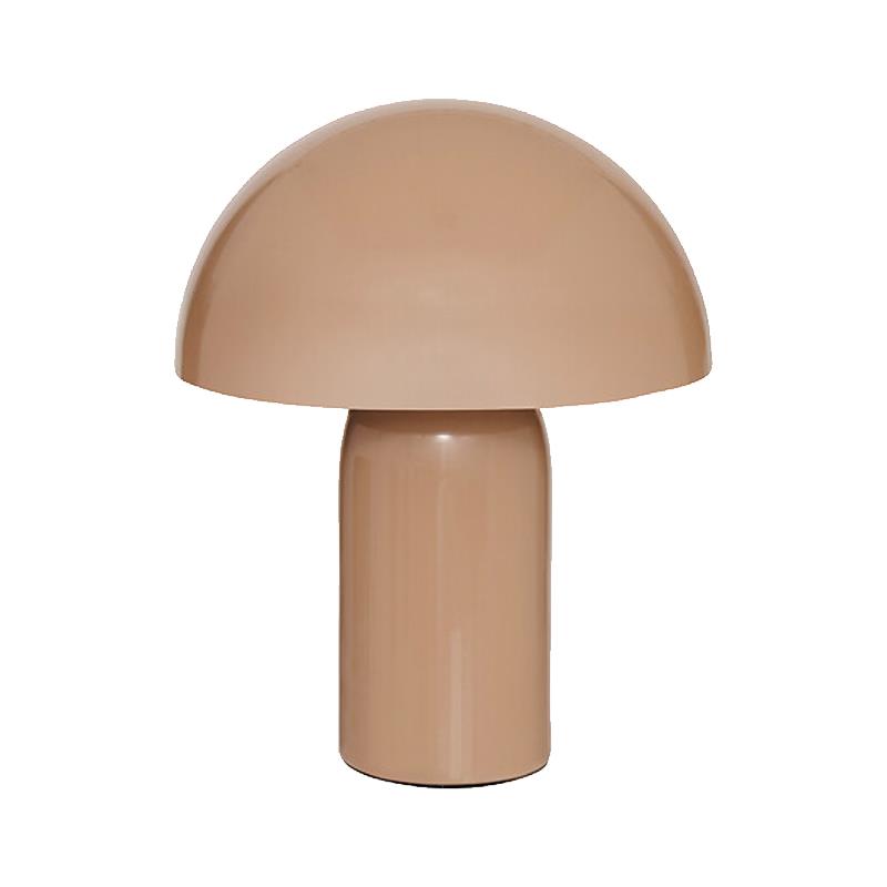 Επιτραπέζιο φωτιστικό Mushi μέταλλο μπεζ Φ20x24,5εκ