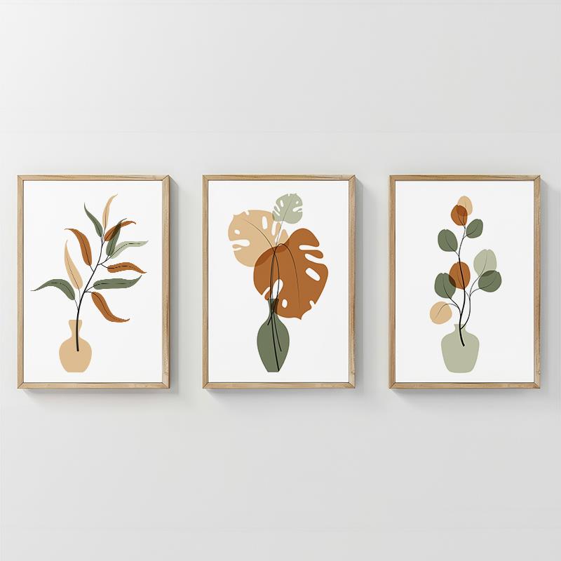 Πίνακας Aural τρίπτυχος με ψηφιακή εκτύπωση και πλαίσιο 33x1.5x48εκ