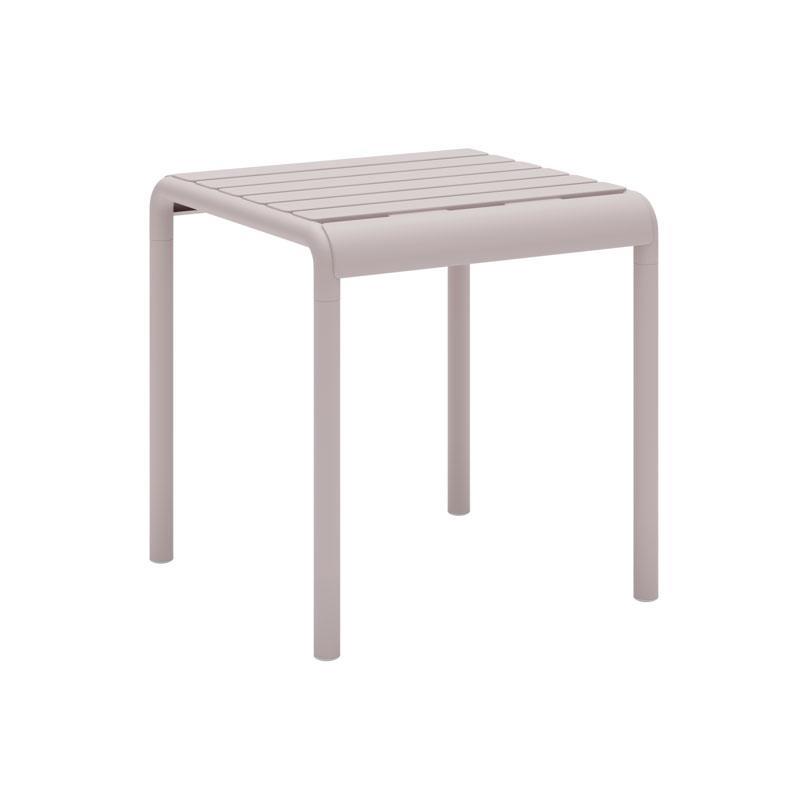 Τραπεζάκι Κήπου Zenya Fylliana Πολυπροπυλένιο σε Cappuccino χρώμα 46x46x48εκ