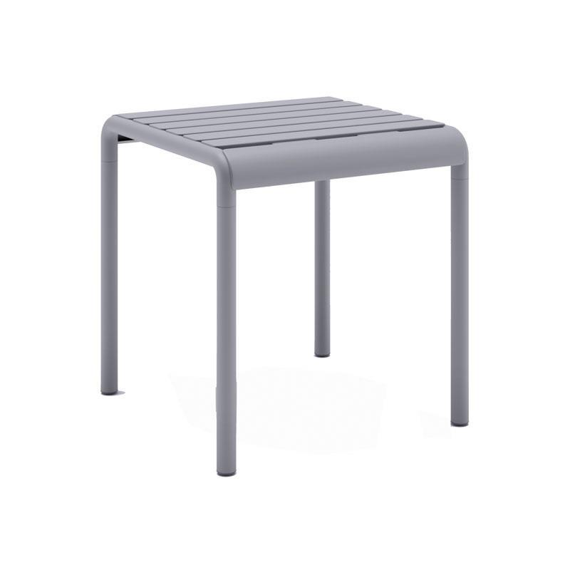 Τραπεζάκι Κήπου Zenya Fylliana Πολυπροπυλένιο σε Σκούρο Γκρί χρώμα 46x46x48εκ