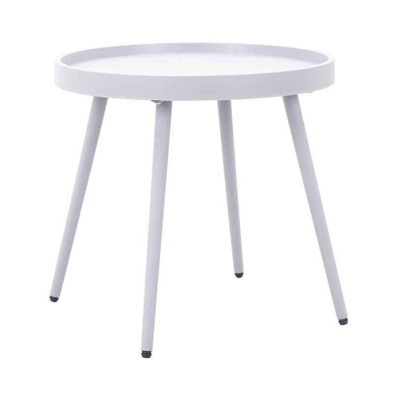 Τραπεζάκι Κήπου Solin Fylliana Πολυπροπυλένιο σε Λευκό χρώμα 49x49x46εκ