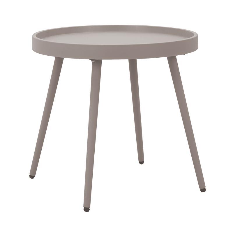 Τραπεζάκι Κήπου Solin Fylliana Πολυπροπυλένιο σε Cappuccino χρώμα 49x49x46εκ