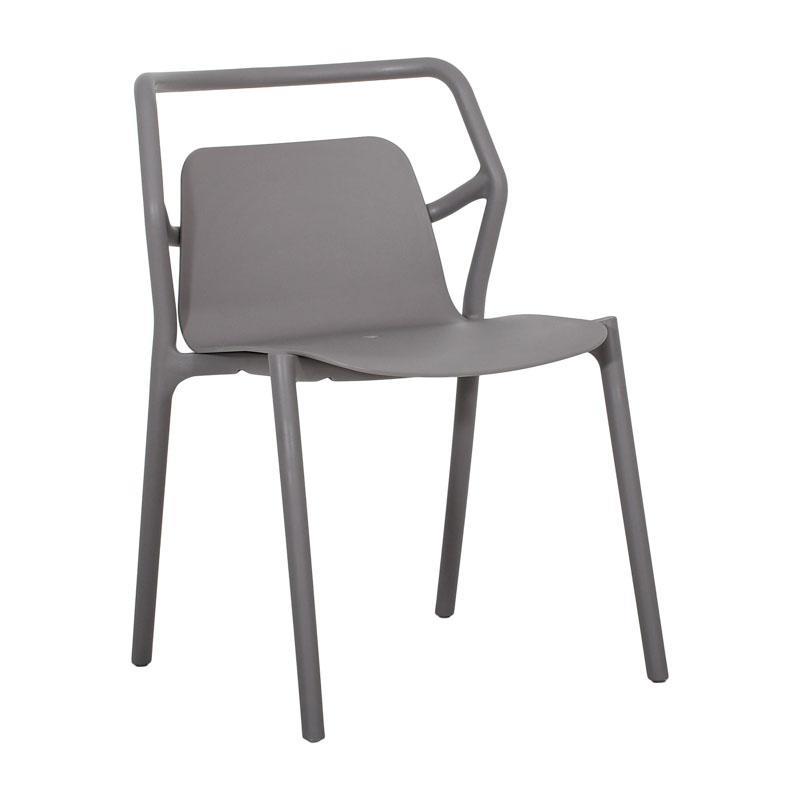 Καρέκλα Κήπου FL810 Fylliana Πολυπροπυλένιο Γκρί με UV προστασία 59x54x78εκ