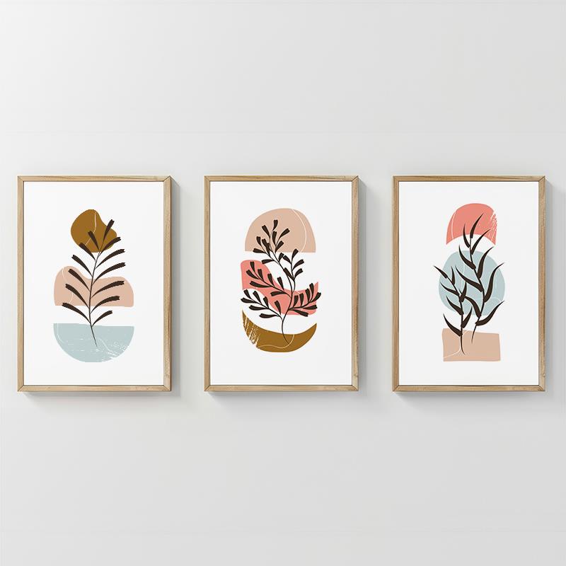 Πίνακας Thera τρίπτυχος με ψηφιακή εκτύπωση και πλαίσιο 33x1.5x48εκ