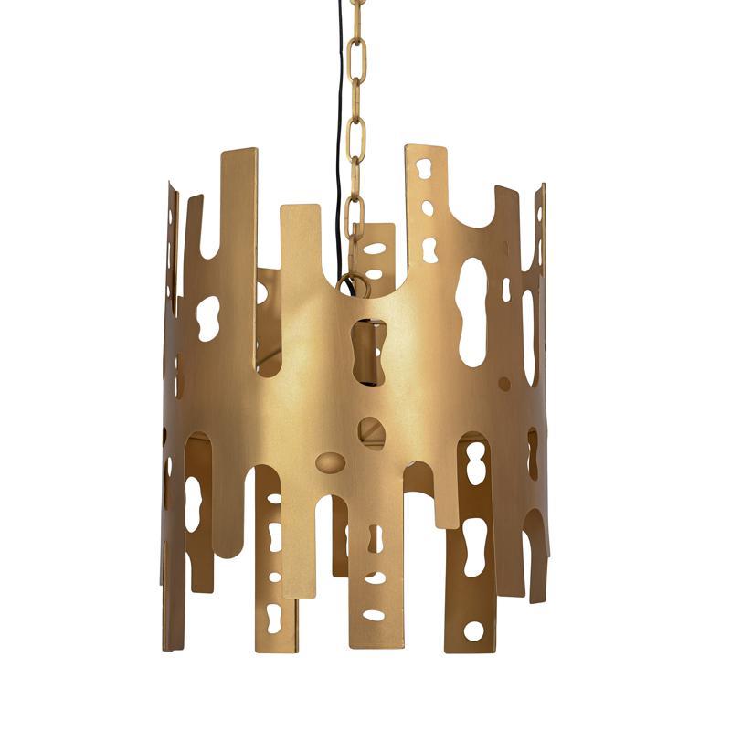 Φωτιστικό Οροφής Μεταλλικό FL630156 Fylliana Χρυσό χρώμα 38x50εκ