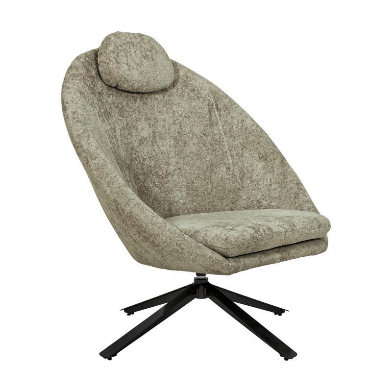 Πολυθρόνα 360° Περιστρεφόμενη Selene Fylliana Πράσινο χρώμα 81x87x96εκ Πολυθρόνα 360° Περιστρεφόμενη Selene Fylliana Πράσινο χρώμα 81x87x96εκ