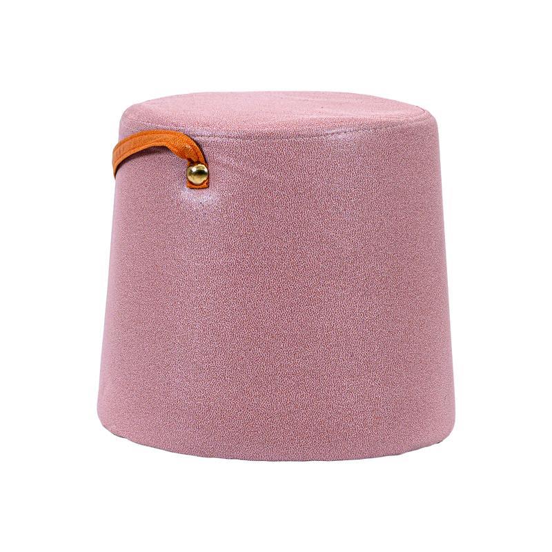 Σκαμπό Υφασμάτινο FL195 Fylliana Ρόζ χρώμα 28x27εκ