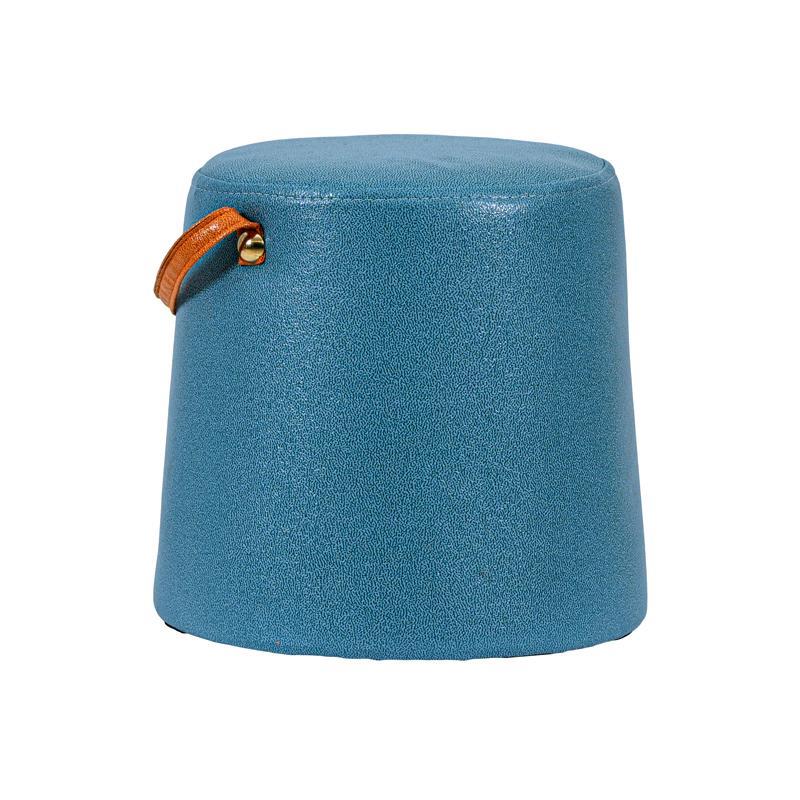 Σκαμπό Υφασμάτινο FL196 Fylliana Μπλέ χρώμα 28x27εκ