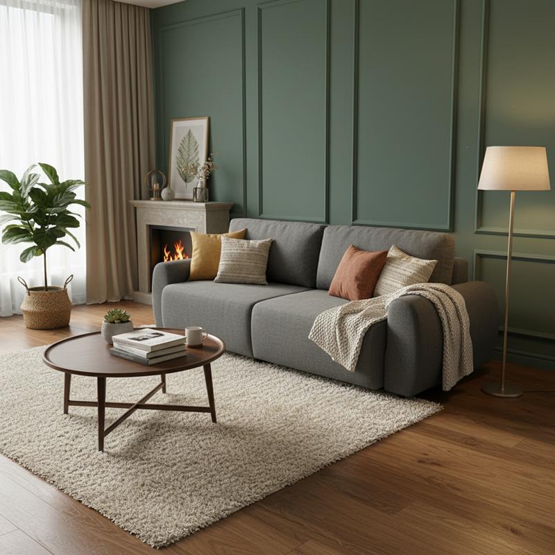 Kαναπές-κρεβάτι τριθέσιος Hungie υφασμα γκρι 250x92x89εκ Kαναπές-κρεβάτι τριθέσιος Hungie υφασμα γκρι 250x92x89εκ