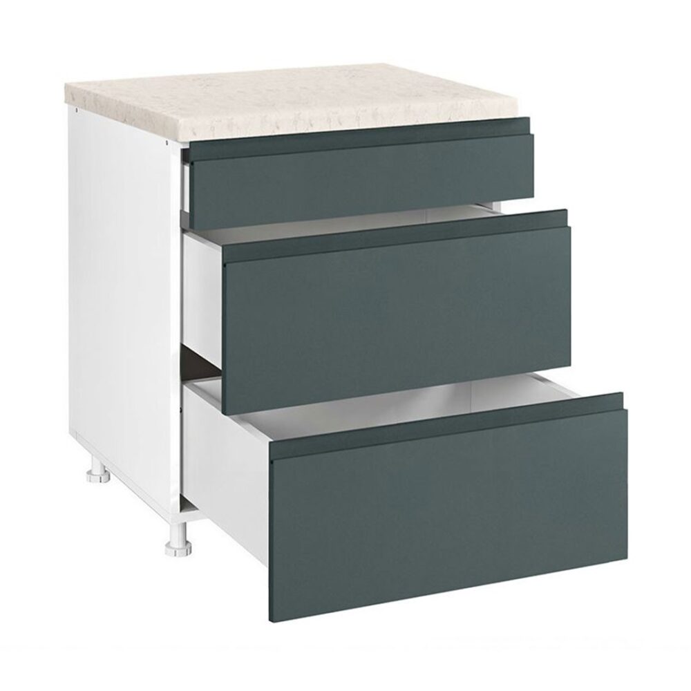 Ντουλάπι Κουζίνας Επιδαπέδιο Συρταριέρα AURA D80 3F B