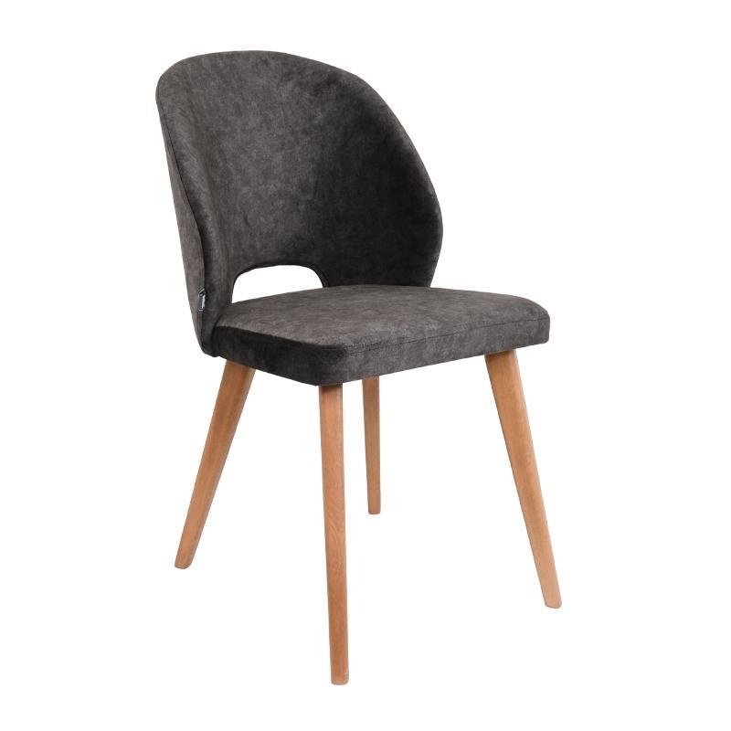 Καρέκλα Τραπεζαρίας Bella Fylliana Ύφασμα Γκρί χρώμα 48x56x85εκ