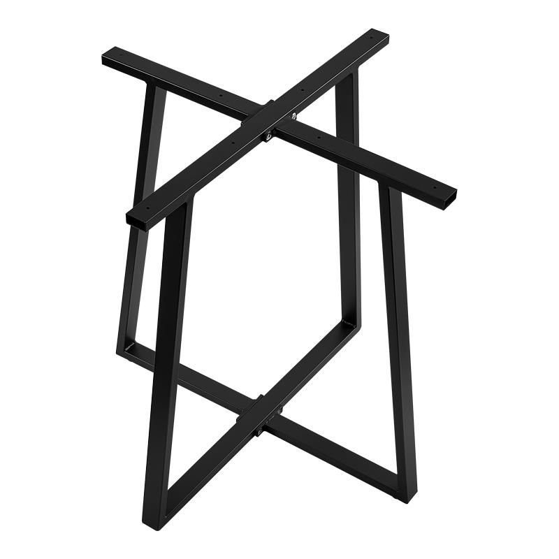 Βάση τραπεζιού μπαρ Mulbe I μεταλλική σε μαύρη απόχρωση 50x50x90εκ