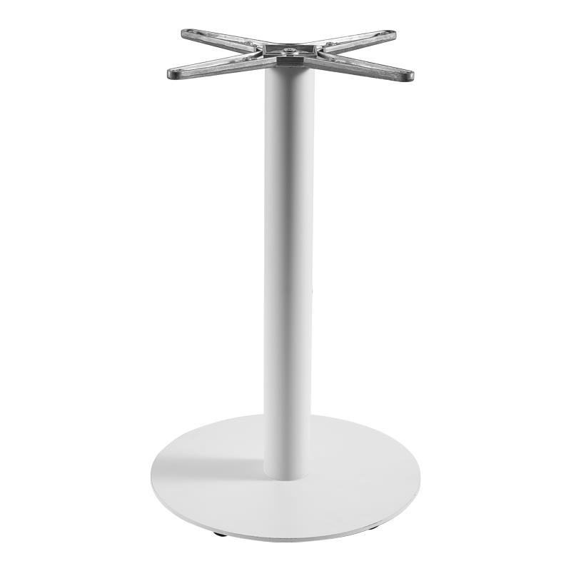 Βάση τραπεζιού Jefry μεταλλική σε λευκή απόχρωση Φ48x73εκ