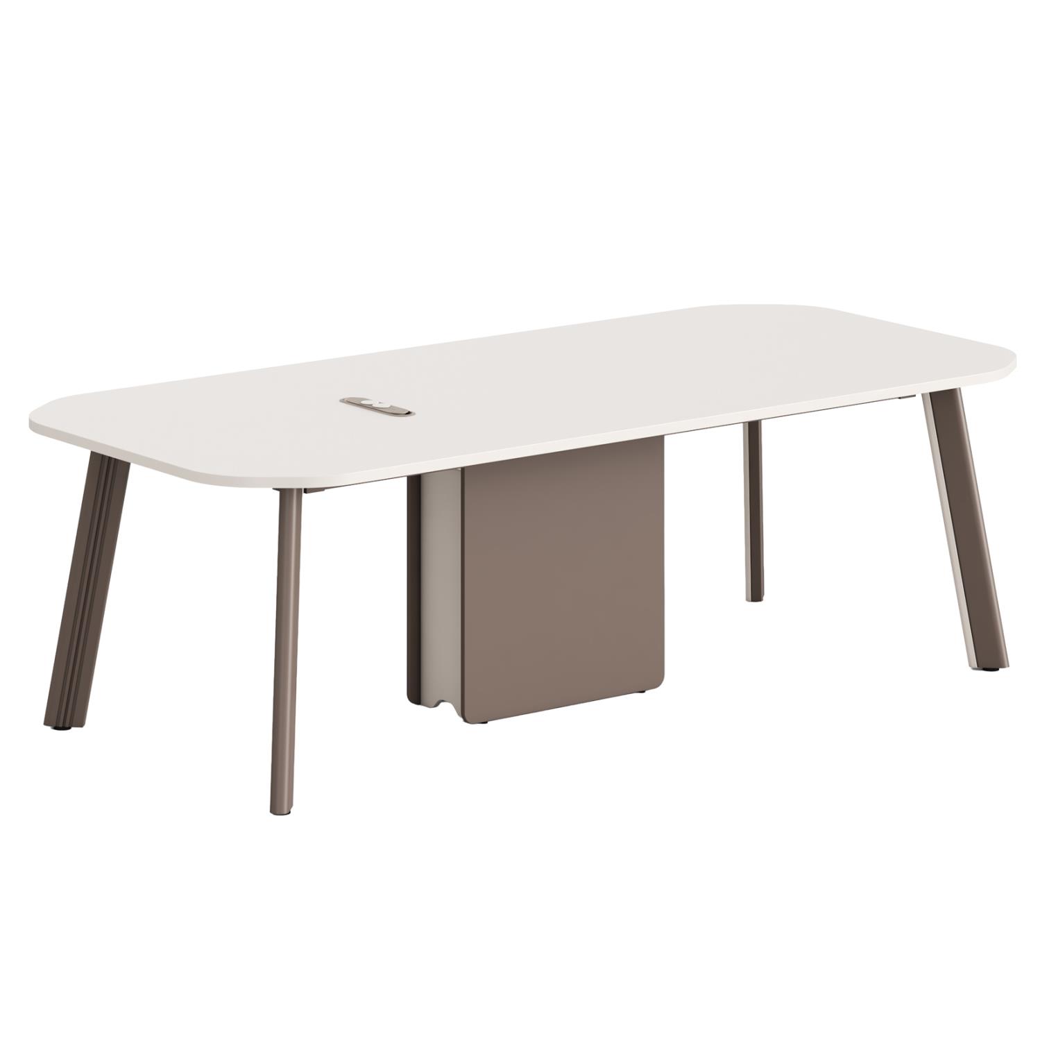 Γραφείο Συνεργασίας C18278 Σειρά NEWLINE Μελαμίνη Κρέμ - Πόδια Αλουμινίου 240x110x75Υεκ