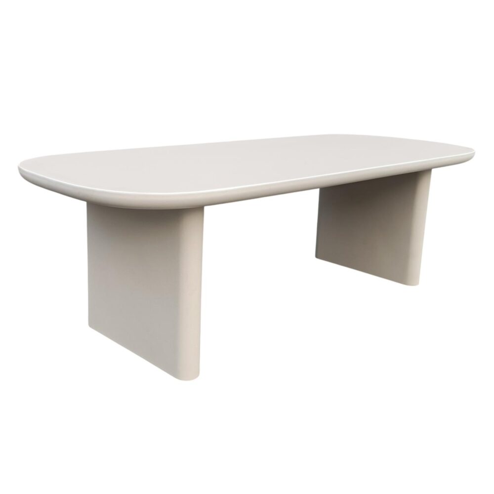 Τραπέζι Τραπεζαρίας Κήπου AZAMI C6601.02 Μπέζ Fiber Cement 300x112x75Υεκ.