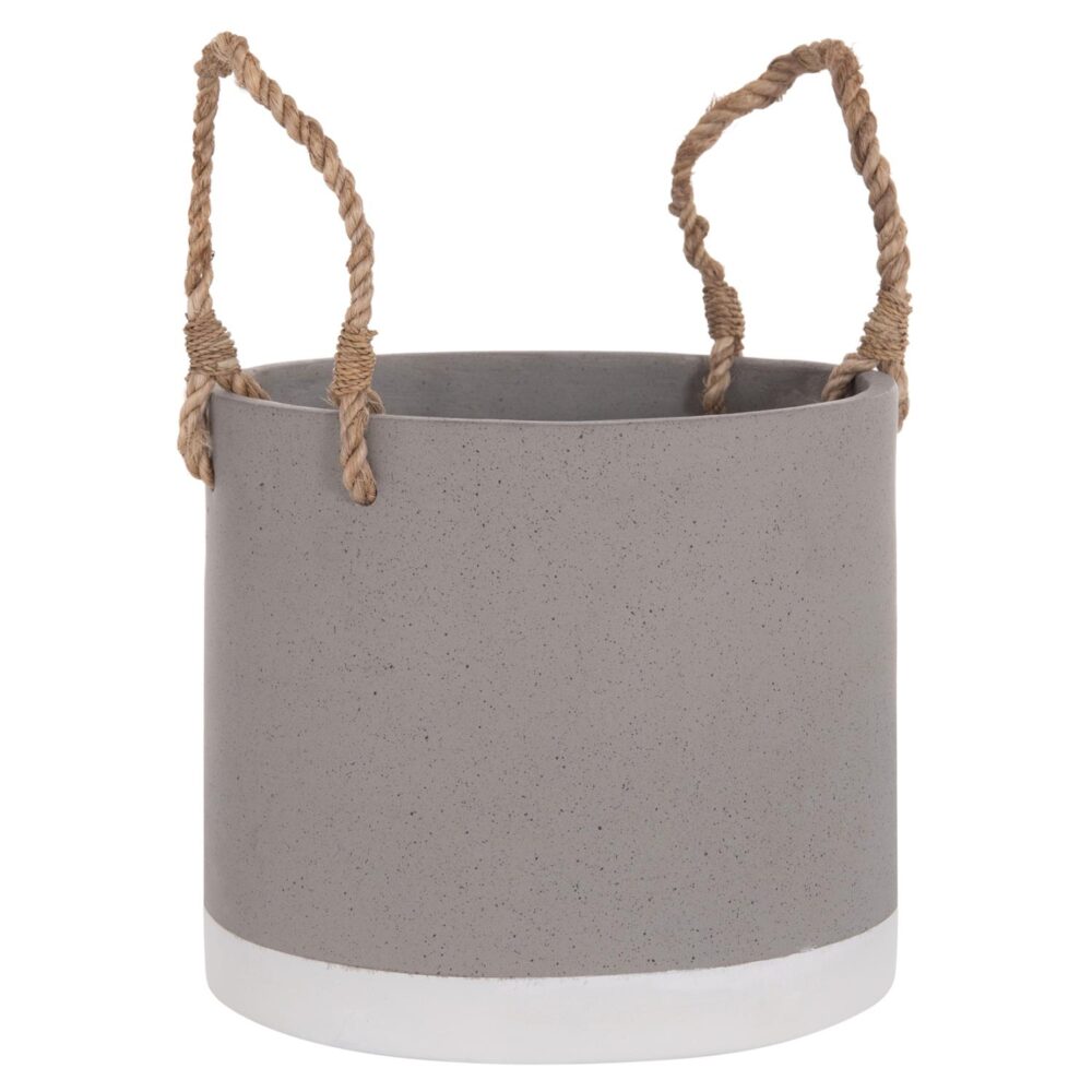 Γλάστρα Εσωτερικού χώρου TRYLL C4690S Γκρί Fiber Cement & Σχοινί Φ23x20Υεκ. Γλάστρα Εσωτερικού χώρου TRYLL C4690S Γκρί Fiber Cement & Σχοινί Φ23x20Υεκ.