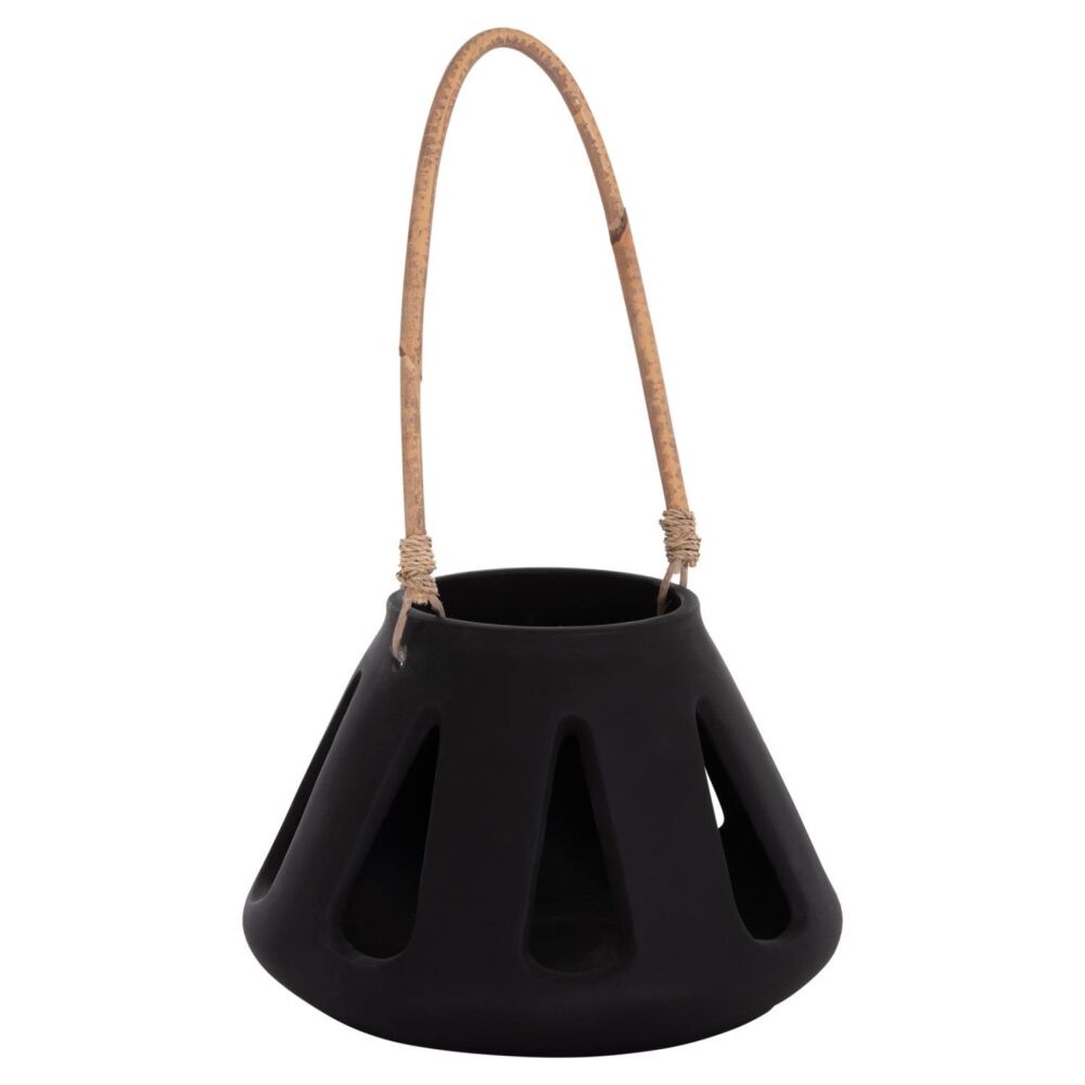 Διακοσμητικό Φανάρι Επιτραπέζιο ERANTYL C4696.01S Μαύρο Fiber Cement & Rattan Φ25x17Yεκ. Διακοσμητικό Φανάρι Επιτραπέζιο ERANTYL C4696.01S Μαύρο Fiber Cement & Rattan Φ25x17Yεκ.