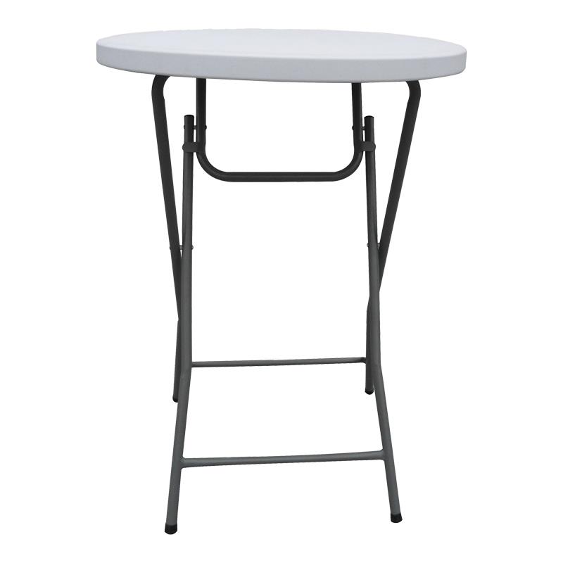 Τραπέζι μπαρ catering Event πτυσσόμενο λευκό Φ81x110εκ