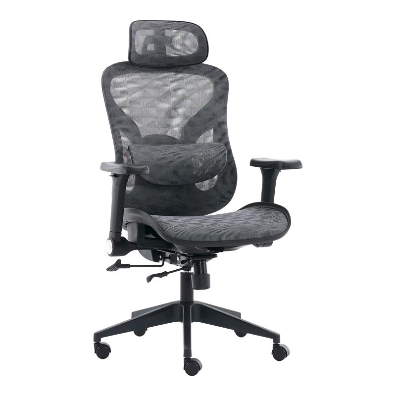 Καρέκλα γραφείου εργασίας Mesgo μαύρο-γκρι 68x67-72x110-136εκ