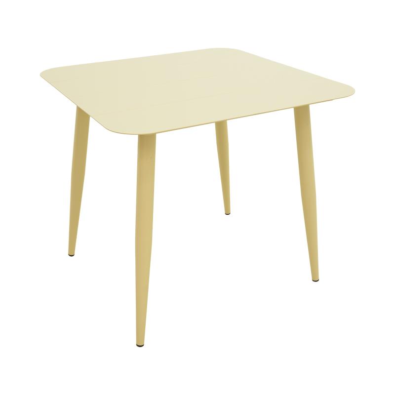 Τραπέζι Vista αλουμίνιο σε σαμπανί απόχρωση 80x80x72εκ