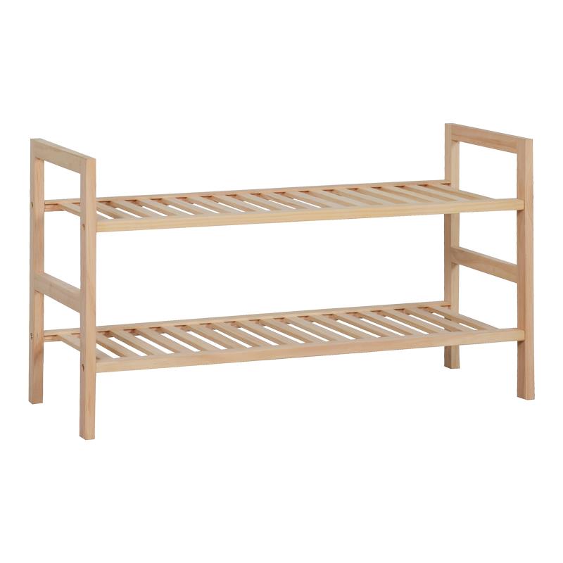 Παπουτσοθήκη Steper 8 ζευγών ξύλο ελάτου σε φυσική απόχρωση 71x26x40εκ
